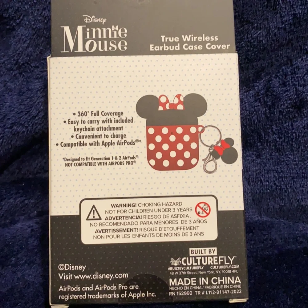 New Disney Minnie Mouse true wireless earbuds case cover